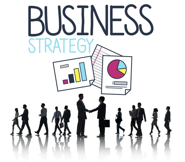 Business groep silhouetten — Stockfoto