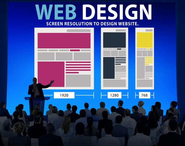 Personas en el seminario sobre Diseño Web —  Fotos de Stock