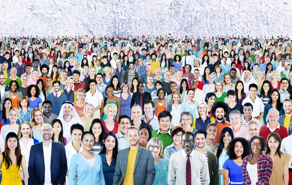 Diverse Multiethnic Cheerful People — Stock Photo, Image