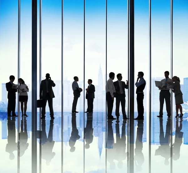 Business group Silhouettes — Stock Photo, Image