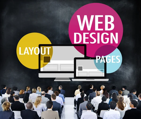 Persone al seminario sul Web Design — Foto Stock