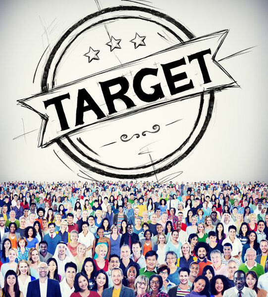 Diverse people and Target