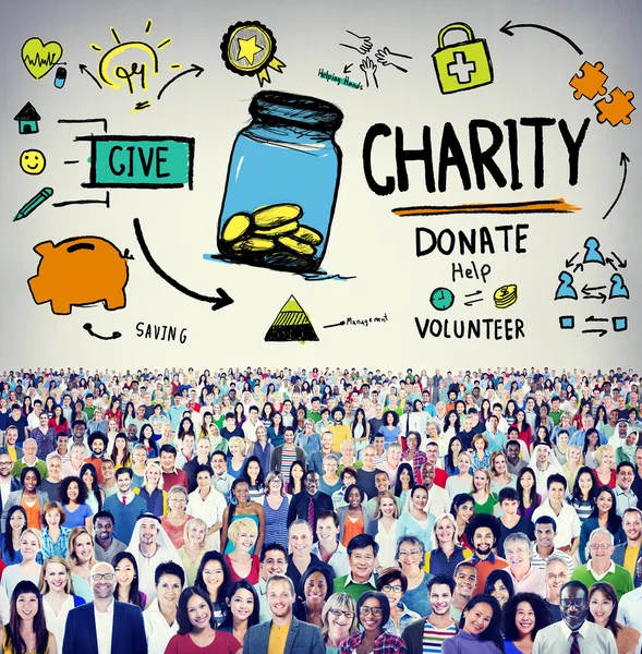 Diverse people and Charity Concept — Stock Photo, Image