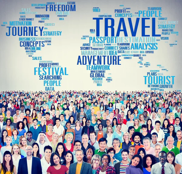 Diverse people and Travel Concept — Stock Photo, Image