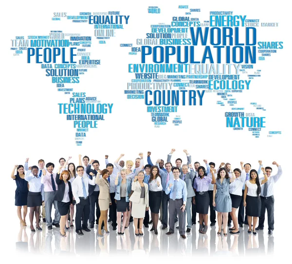 Küresel insanların topluluk uluslararası kavramı — Stok fotoğraf