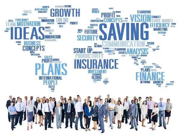 Diverse people and Saving Finance — Stock Photo, Image