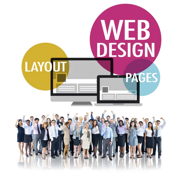 Web Design koncepcja treści — Zdjęcie stockowe