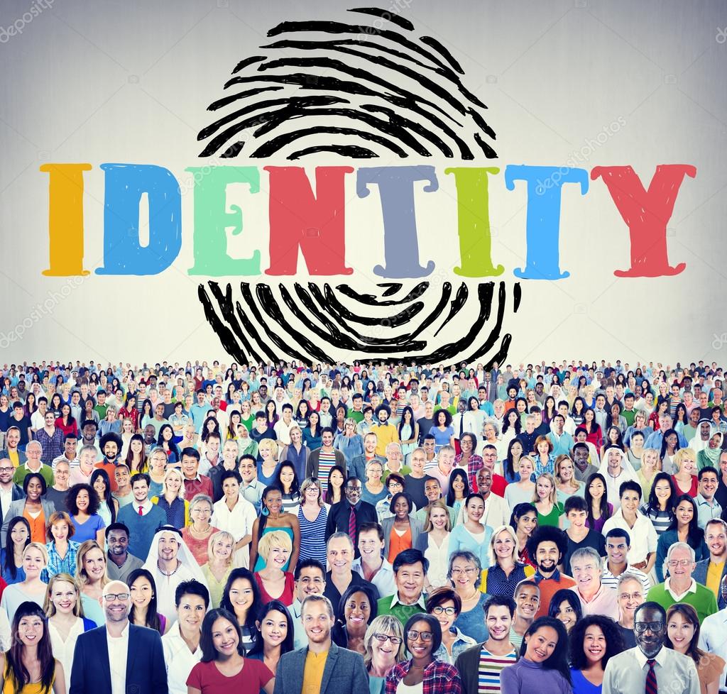 Diverse people and Finger print Identity