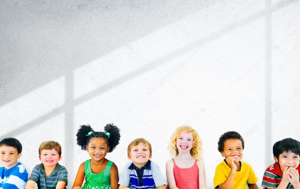 Diversity Children Sitting together