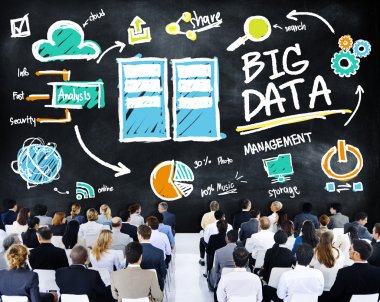 Çeşitlilik iş insanlar büyük veri Semineri