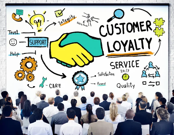 People at seminar about Customer Loyalty — Stock Photo, Image