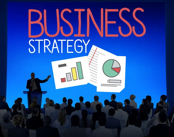 世間の事業戦略についてのセミナー — ストック写真