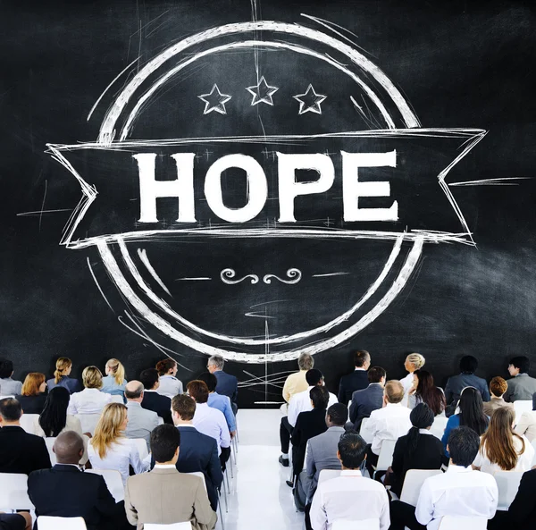 People at seminar about Hope — Stock Photo, Image