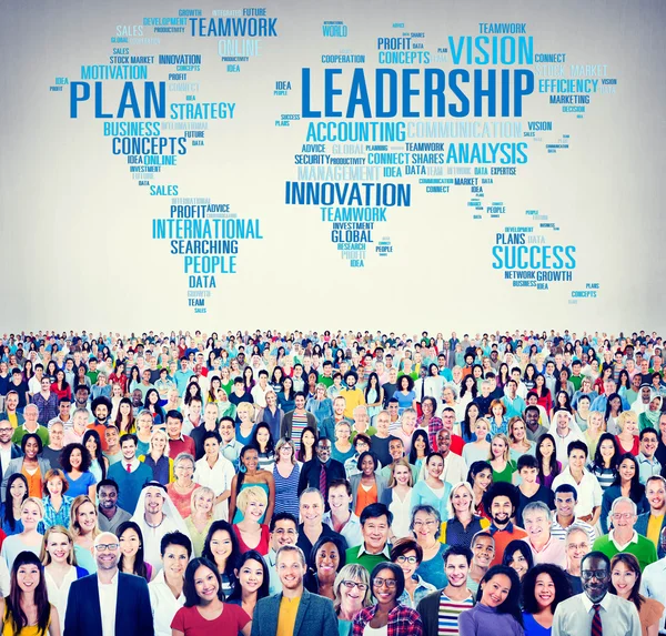 Diverse persone e Leadership Concept — Foto Stock