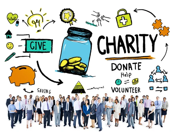 Business People Corporate Charity Concept — Stock Photo, Image