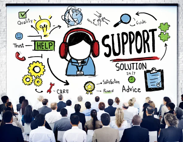 Persone al seminario sul supporto — Foto Stock