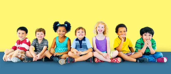 Diversity Children Sitting together — Stock Photo, Image