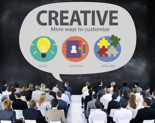 People at seminar about Creative Innovation — Stock Photo, Image