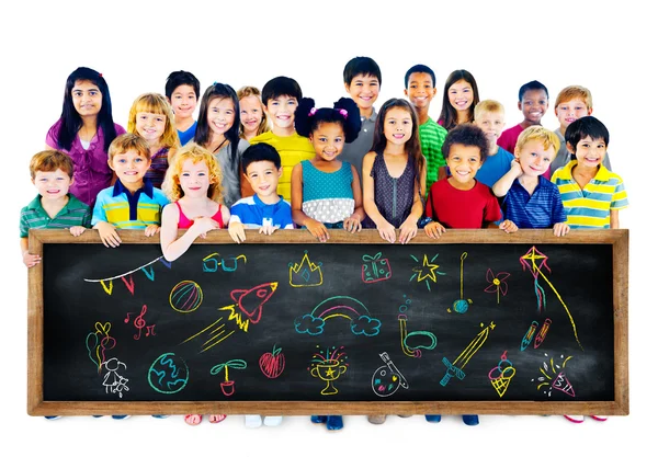 Adorable smiling children — Stock Photo, Image