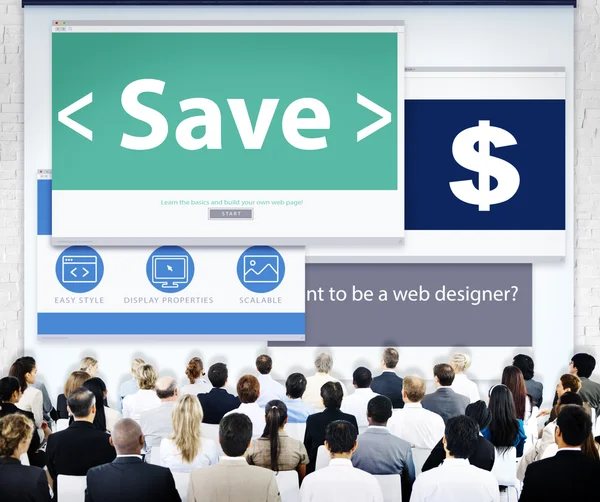 Business People and Save Concept — Stock Photo, Image