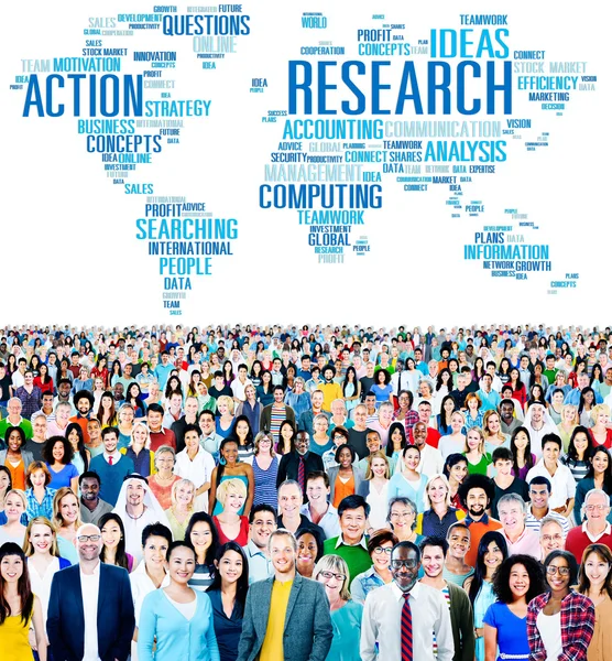 Diverse people and Research Concept — Stock Photo, Image