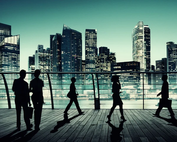 Business People walking — Stock Photo, Image