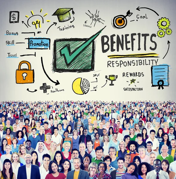 Diverse people and Benefits Concept — Stock Photo, Image