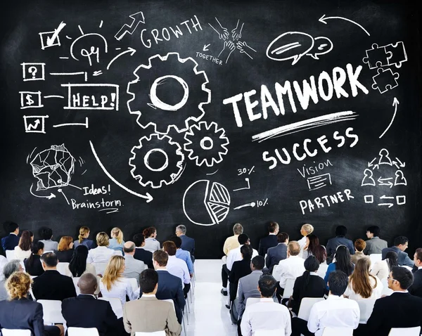 People at seminar about Teamwork — Stock Photo, Image