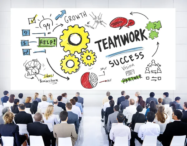 People at seminar about Teamwork — Stock Photo, Image