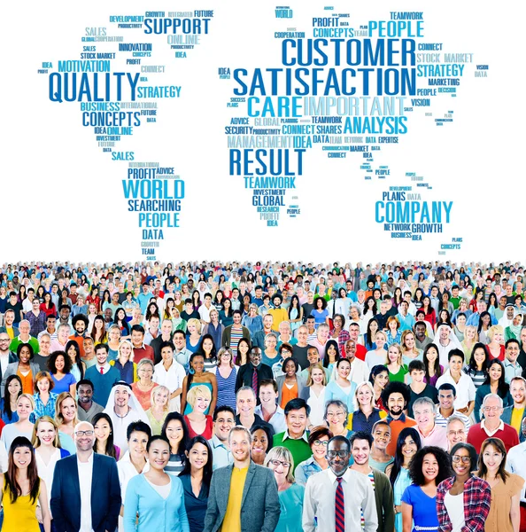 Diverse people and Customer Satisfaction — Stock Photo, Image
