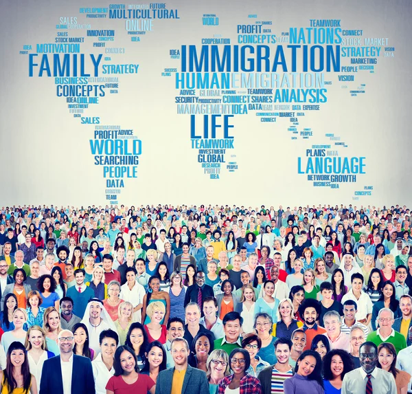 Diverse people and Immigration Concept — Stock Photo, Image