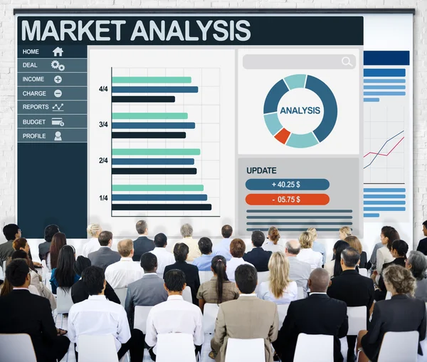 People at seminar about Market Analysis — Stock fotografie