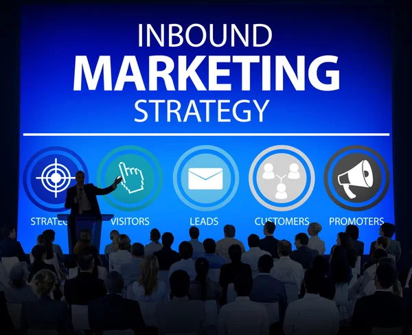 People at seminar about Inbound Marketing — Stock Photo, Image