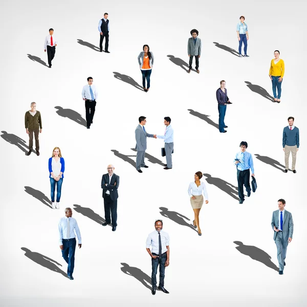 Workers standing together — Stock Photo, Image