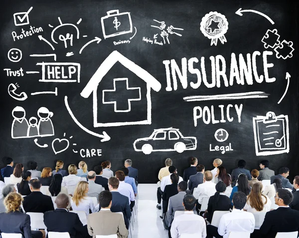 Business People Insurance Policy Seminar — Stock Photo, Image