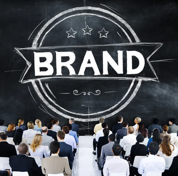 People at seminar about Brand — Stock Photo, Image