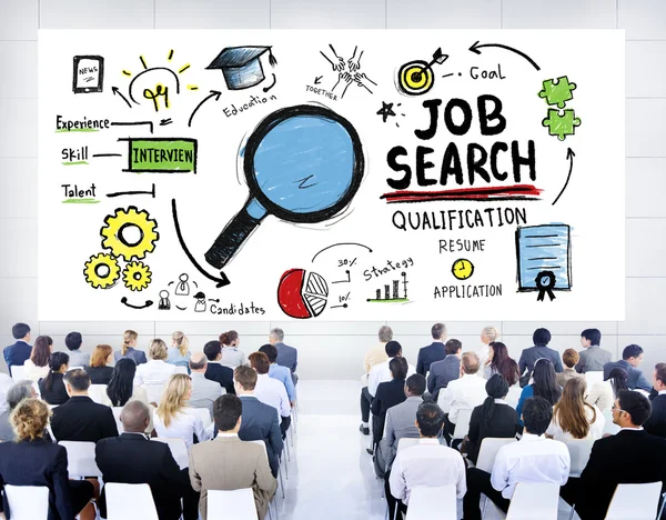 Mensen op seminar over zoeken naar werk — Stockfoto