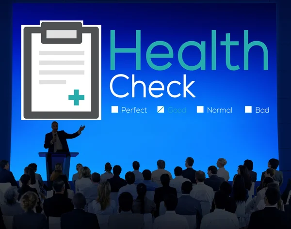 People at seminar about Health Check — Stock Photo, Image