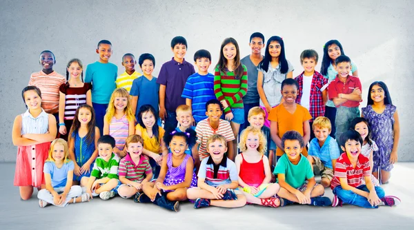 Adorable smiling children — Stock Photo, Image