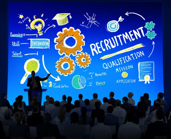 Business People Seminar Recruitment Presentation — Stock Photo, Image