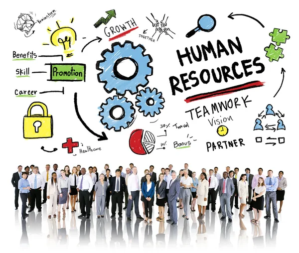 Olika människor och mänskliga resurser — Stockfoto
