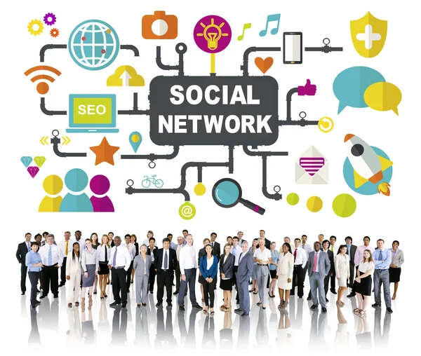 People at seminar about Social Networking — Stock Photo, Image