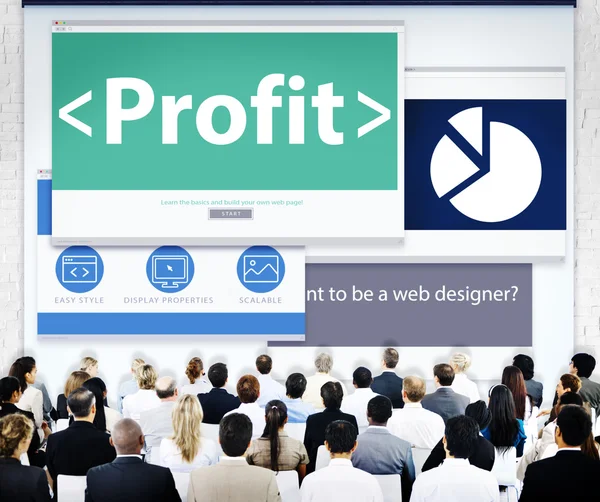 Business People and Profit Concept — Stock Photo, Image