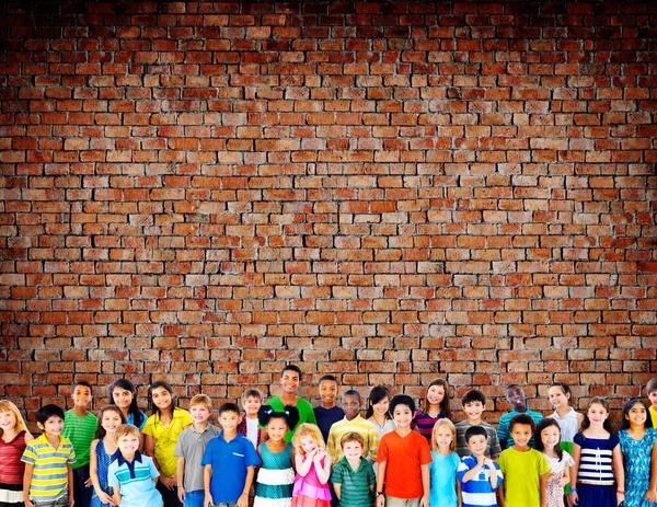 Adorable smiling children — Stock Photo, Image