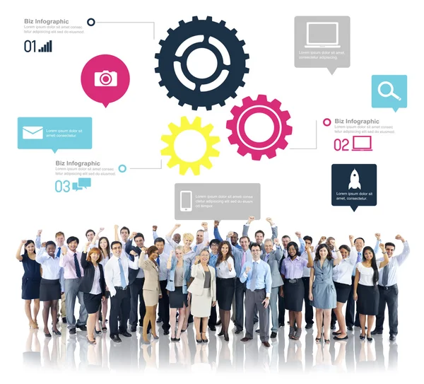 Team Teamwork Business Concept — Stock Photo, Image