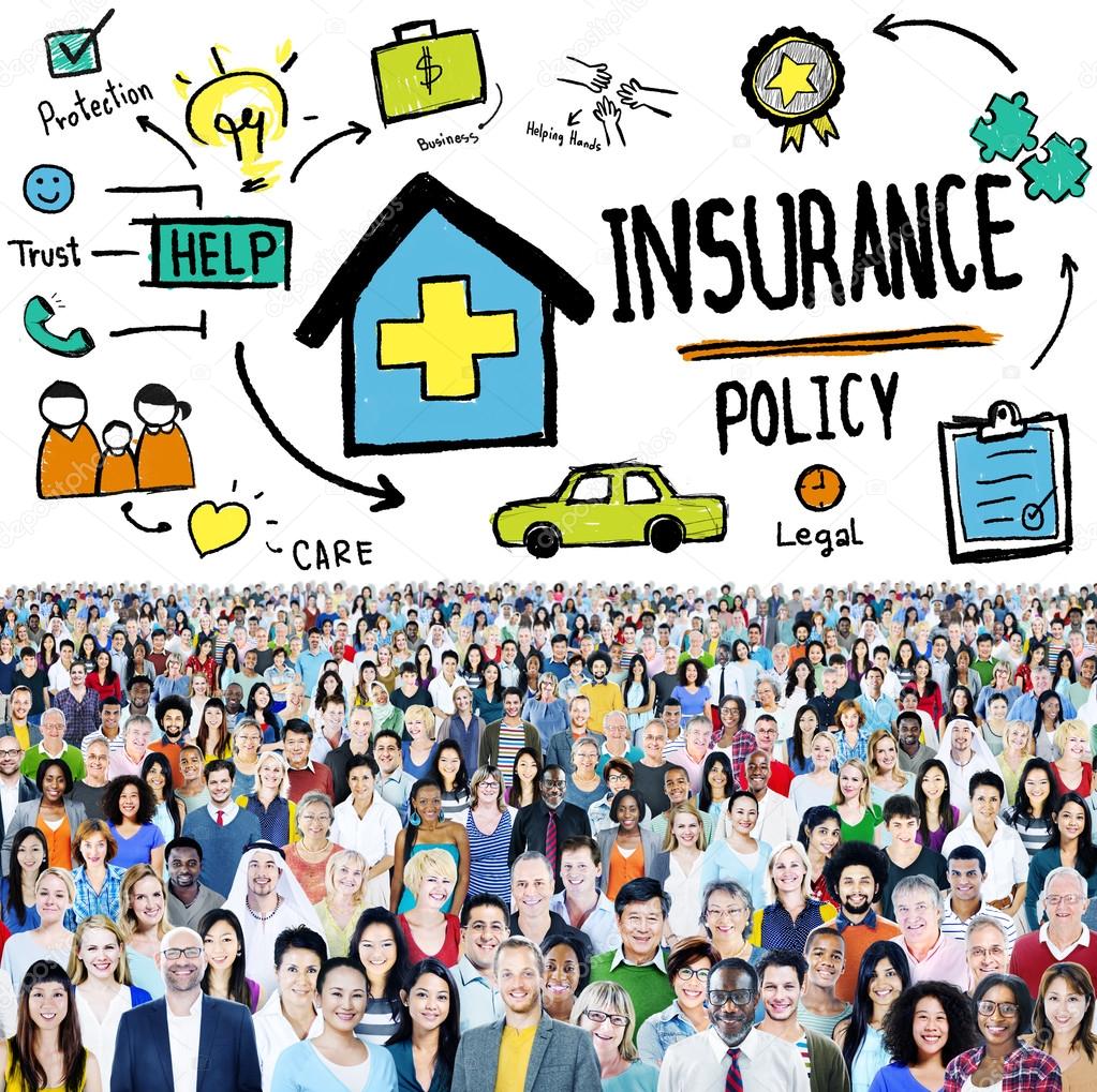 Diverse people and Insurance Policy
