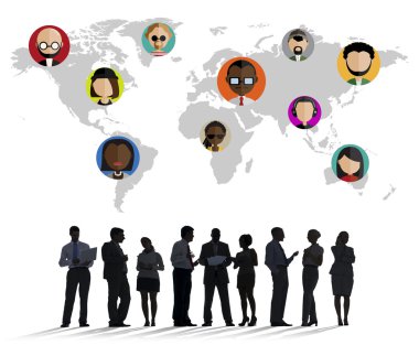 profesyonel çalışanları Silhouettes