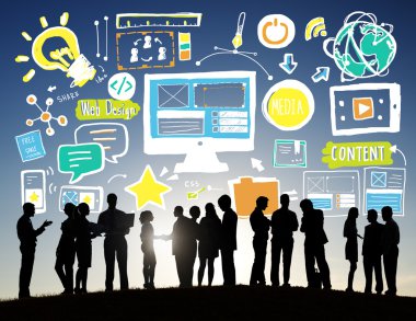 profesyonel çalışanları Silhouettes