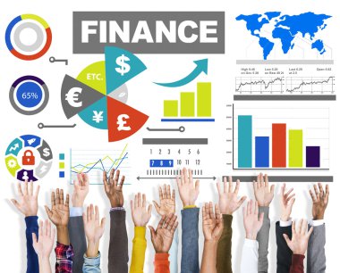 Ekonomi grafik iş kavramı