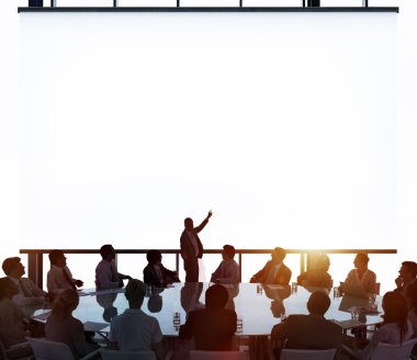 İş Adamlarının Silüetleri